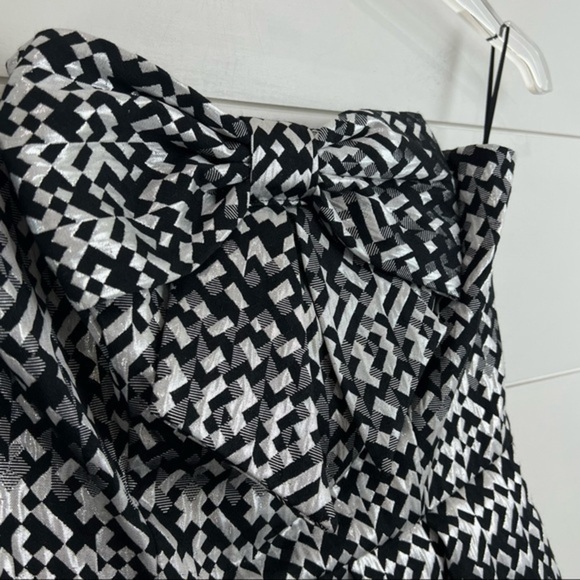 NEW Eva Franco Anthropologie 2 FIFI Metallic Strapless Party Dress - Picture 4 of 9